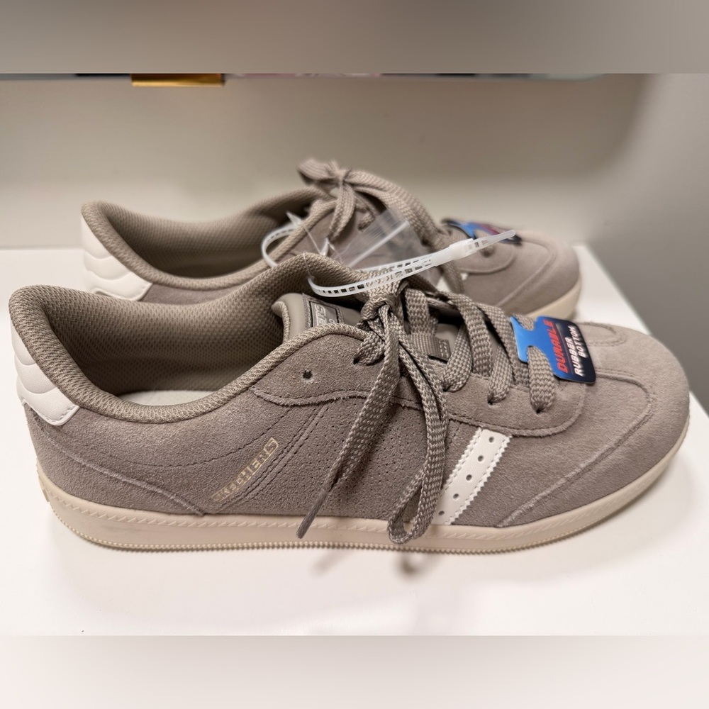 NWT Skechers Zinger 2.0 Chroma Crew Suede Women’s Sneakers Tan / Gray Size 6.5 - Picture 7 of 15